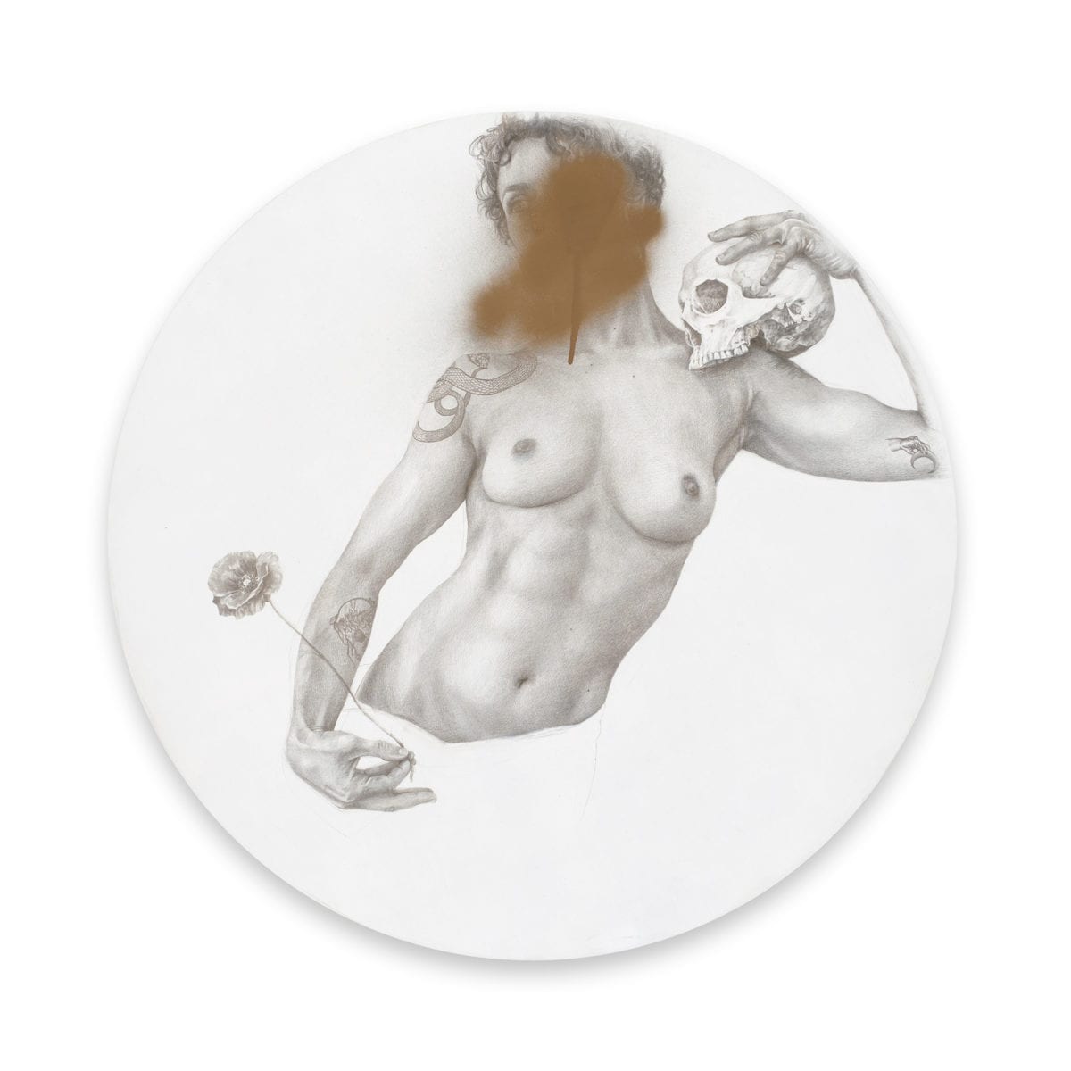 Leonec Allegory Of Vanity Silverpoint Diam60cm