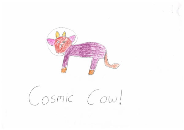 Cosmic Cow By Ella Aged 7