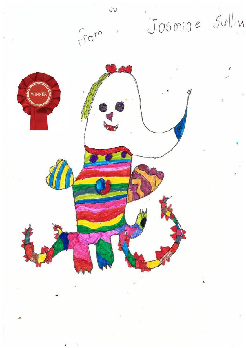 Winner Colourful Love Monster By Jasmine Aged 7